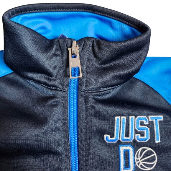 Nike "Just Do It Basketball " Zippered Track Lightweight Jacket 24 Months 2T - Picture 2 of 4
